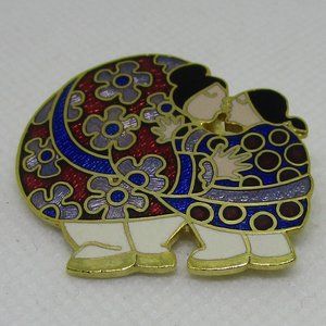 designer enamel brooch pin